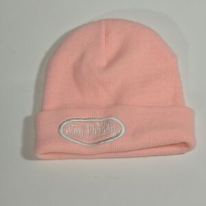 Von Dutch Women's Light Pink Beanie